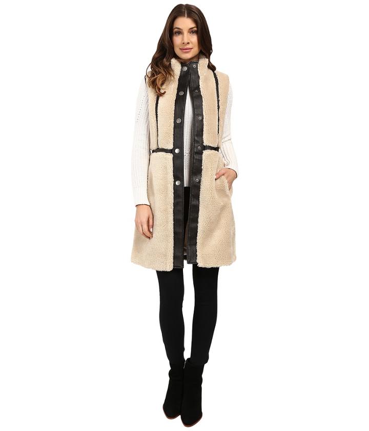 Nic+zoe - Trimmed Shearling Vest