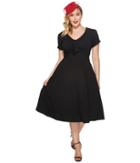 Unique Vintage - Plus Size Short Sleeve Natalie Swing Dress