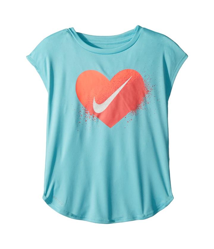 Nike Kids - Spray Heart Dri-fit Modern Tee
