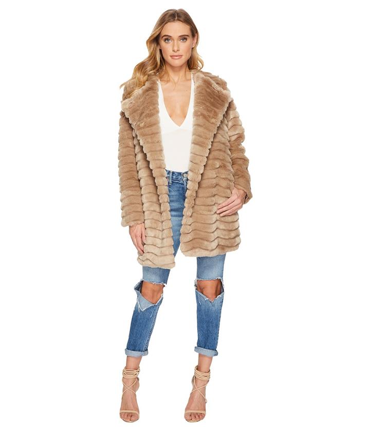 Bb Dakota - Mccoy Textured Faux Fur Coat