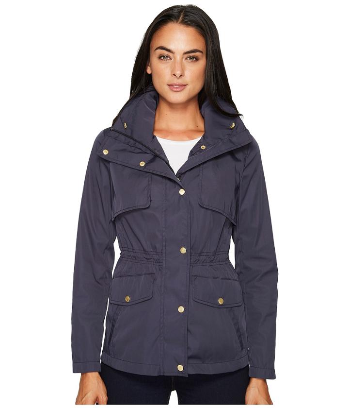 Cole Haan - Zip Front Jacket W/ Placket Snaps