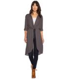 Stetson - 1403 Poly Crepe Dark Grey High-low Top