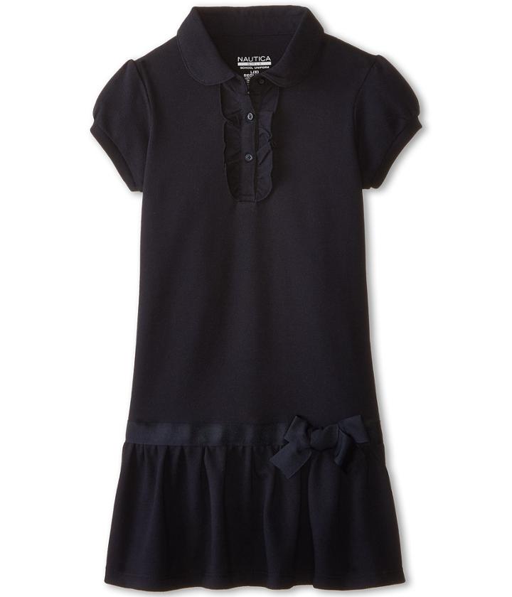 Nautica Kids - Pique Peterpan Dress With Ruffle