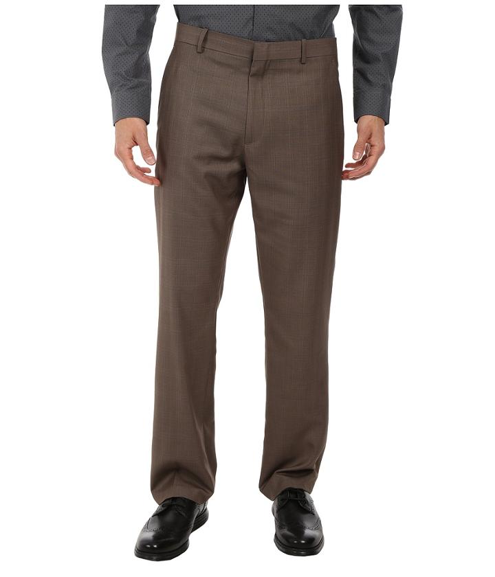 Perry Ellis Portfolio - Travel Luxe Modern Fit Tonal Windowpane Pants