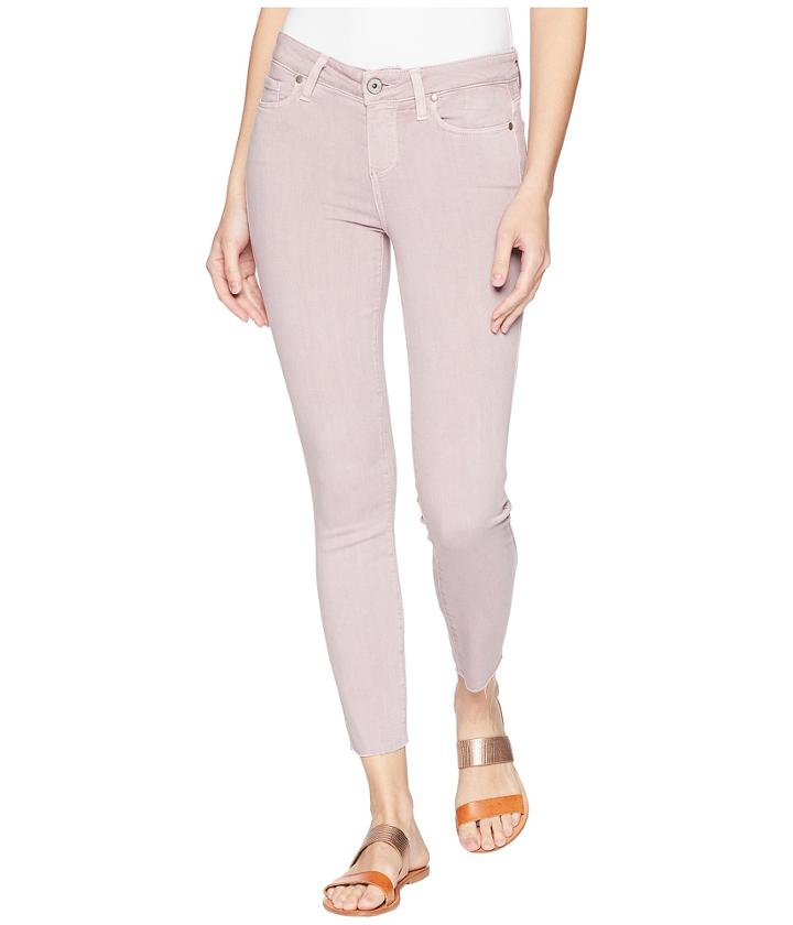 Paige - Verdugo Crop W/ Raw Hem In Vintage Lavender Blooms