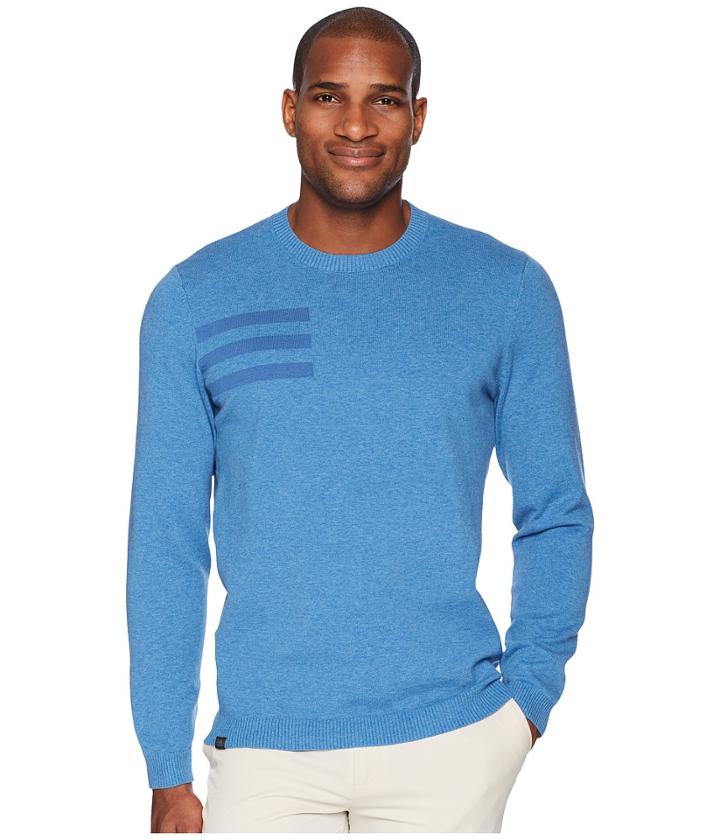 Adidas Golf - 3-stripes Crew Neck Sweater