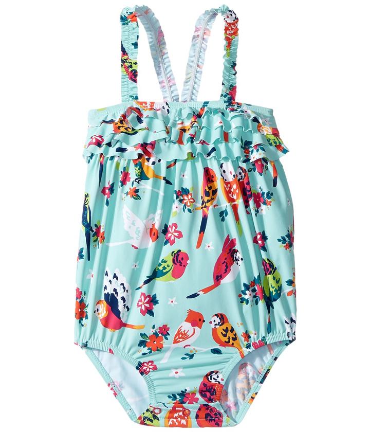 Hatley Kids - Tropical Birds Ruffle Swimsuit