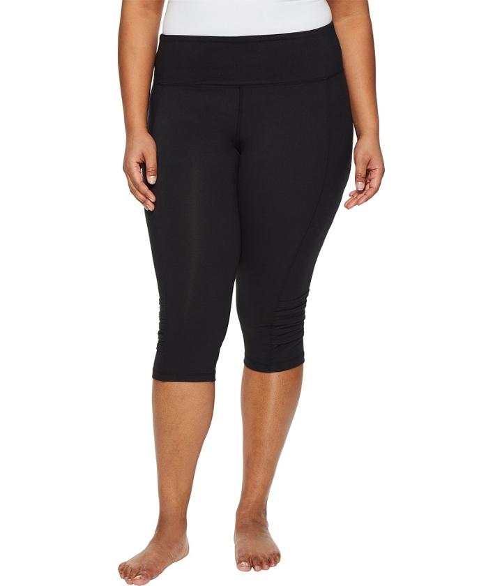 Marika Curves - Plus Size Pleat Capri Leggings
