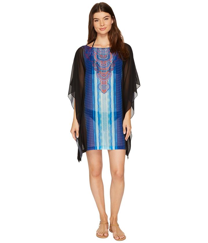 Jantzen - Watercolor Placement Caftan Cover-up