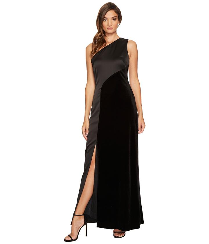 Laundry By Shelli Segal - Velvet One Shoulder Gown