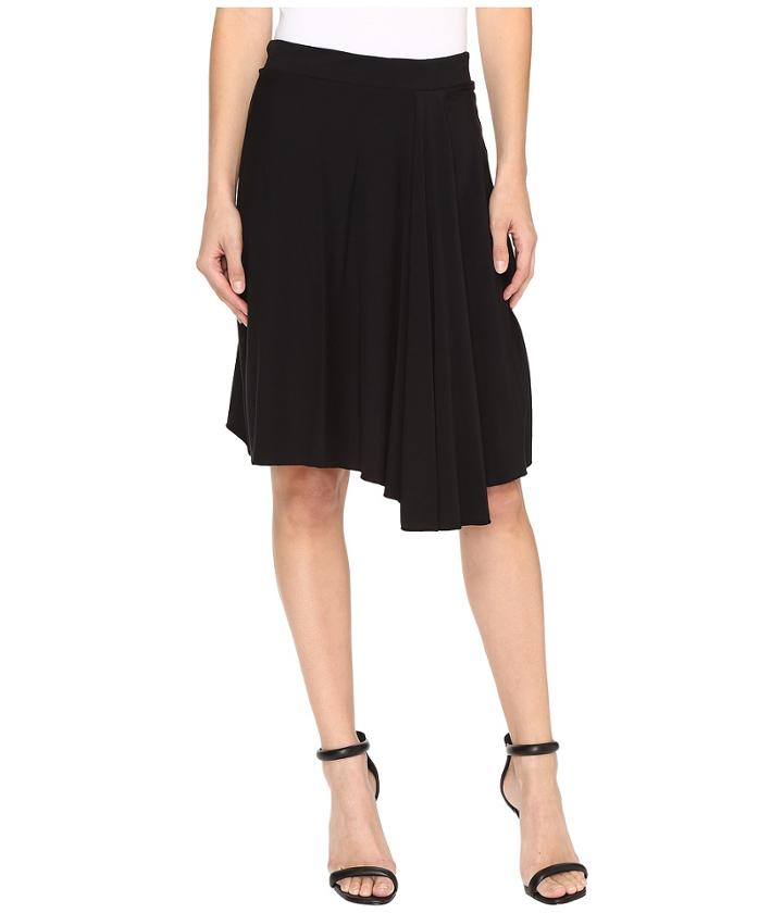 Mod-o-doc - Cotton Modal Spandex Jersey Short Hi-low Hem Skirt