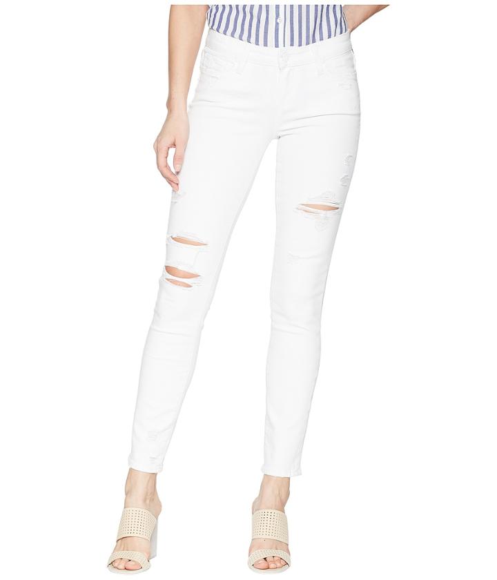 Paige - Skyline Ankle Peg In Bright White Destructed