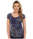Lucky Brand - Printed Patchwork Tee