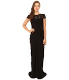 Adrianna Papell - Lace And Venician Jersey Gown