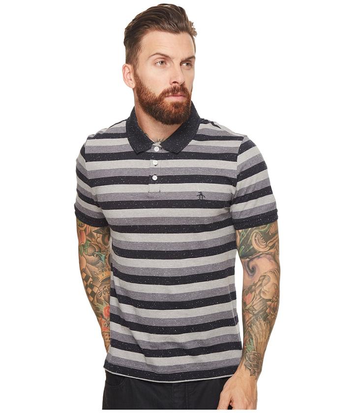 Original Penguin - Short Sleeve Nep Stripe Polo