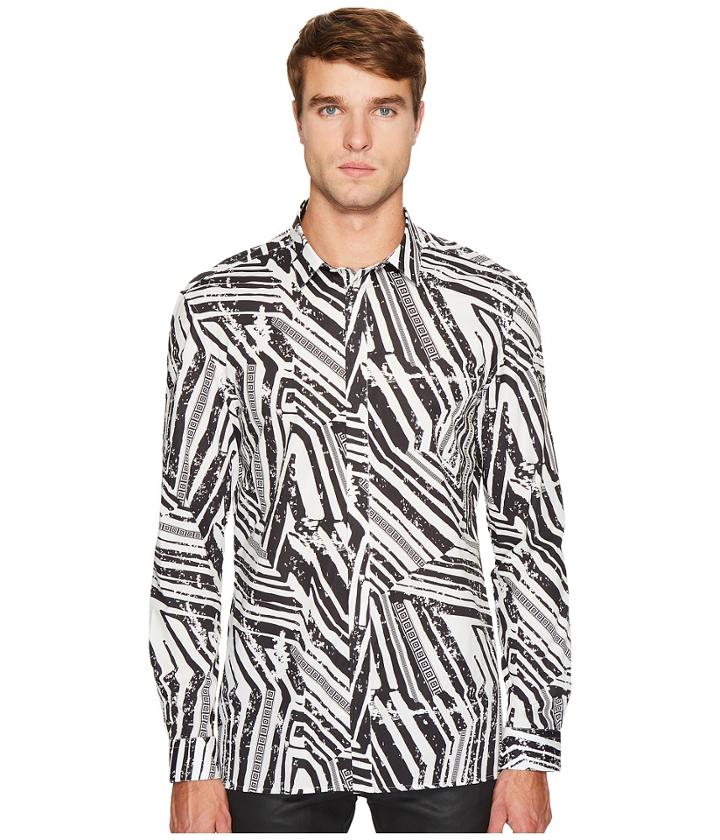 Versace Collection - Linear Print Button Down