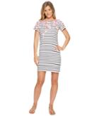 Joules - Riviera Short Sleeve Printed Jersey Dress