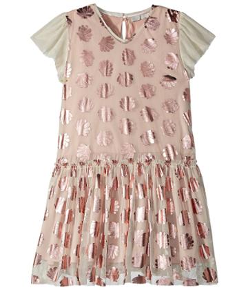 Stella Mccartney Kids - Bellie Tulle Dress W/ Metallic Seashells