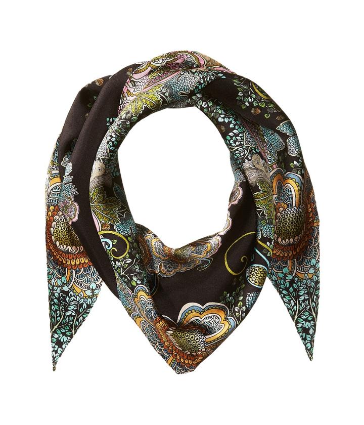 Echo Design - Forest Scene Silk Diamond Shape Scarf