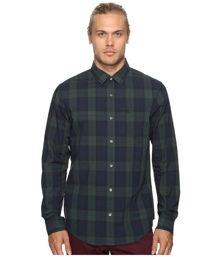 Original Penguin - Long Sleeve P55 Blackwatch Plaid Woven Shirt