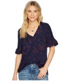 Lucky Brand - Lace Sleeve Trim Top