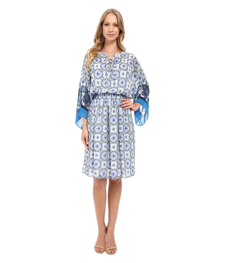 Adrianna Papell - Print Chiffon Loose Fit Dress