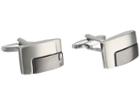 Stacy Adams - Rectangle Cuff Link With Gunmetal Inlay