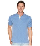 True Grit - Lux Textured Tencel Short Sleeve Knit Polo With Contrast Stitch