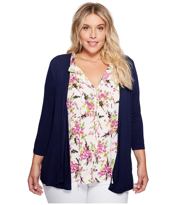 B Collection By Bobeau Curvy - Plus Size Knit Cardigan