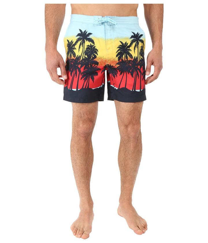 Original Penguin - Sunset Beach Printed Fixed Volley Swim Shorts
