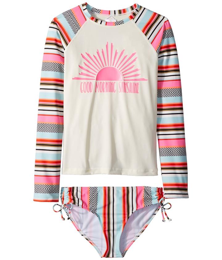 Billabong Kids - Like That Long Sleeve Rashguard Set