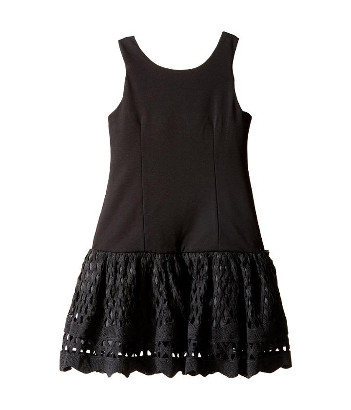Nanette Lepore Kids - Ponte Novelty Lace Dress