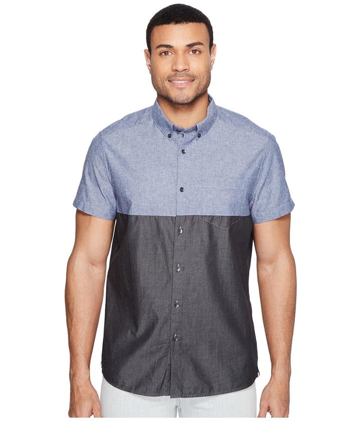 Kenneth Cole Sportswear - Short Sleeve Color Block Shirt