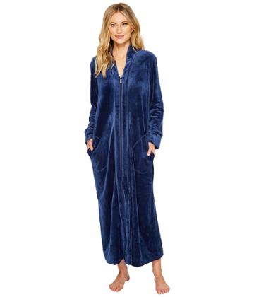 Carole Hochman - Velvet Long Zip Robe