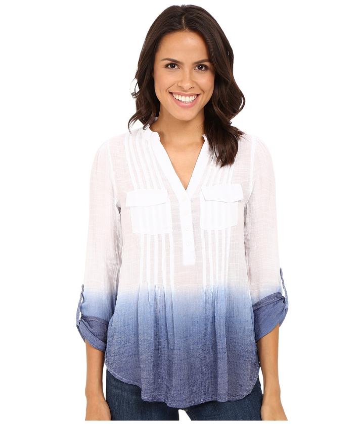 Christin Michaels - Dip Dye Gauze Blouse