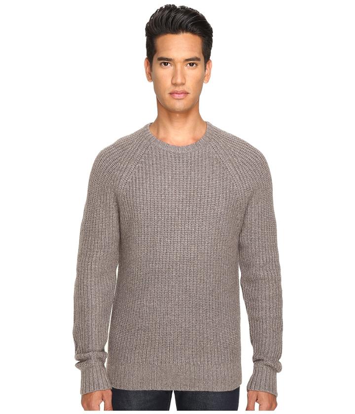 Jack Spade - Shaker Stitch Ribbed Crew Neck Sweater