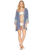 Laundry By Shelli Segal - Patchwork Kimono Cover-up