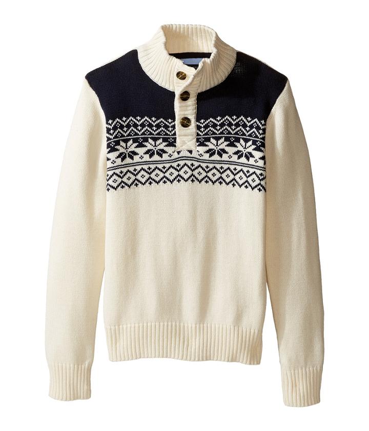 Tommy Hilfiger Kids - Dayton Button Mock Neck Sweater