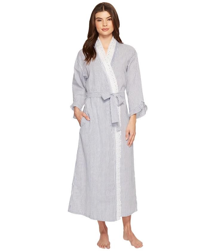 Eileen West - Seersucker Ballet Wrap Robe