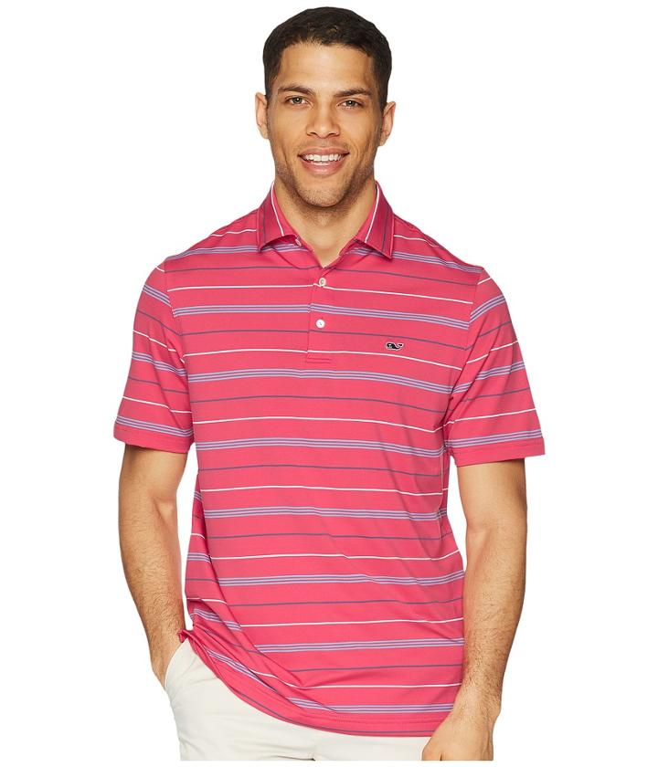 Vineyard Vines Golf - Jones Multi Stripe Sankaty Performance Polo