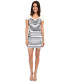 G-star - Ultimate Stretch Short Sleeve Dress In Breton Stripe