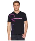 Calvin Klein Jeans - Short Sleeve Vertical Calvin Logo V-neck Tee