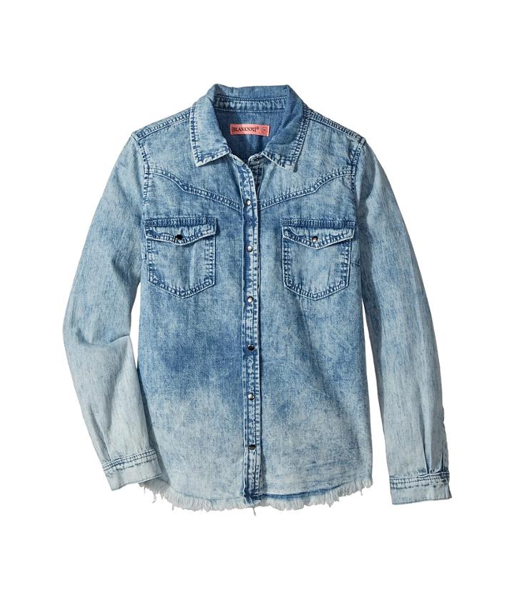 Blank Nyc Kids - Denim Shirt In Acid Flashback