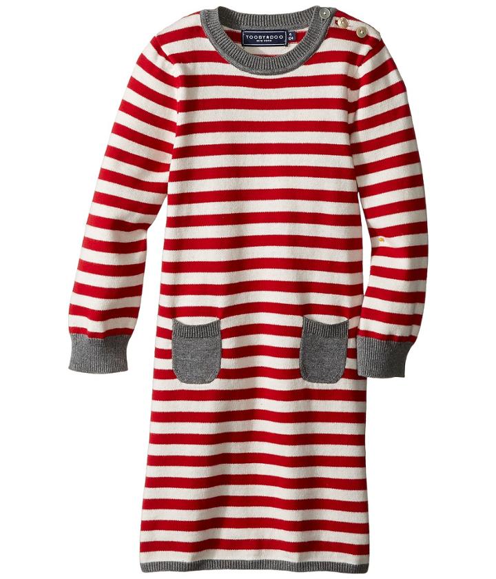 Toobydoo - Little Stripe Sweater Dress