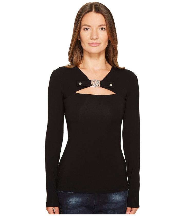 Versace Jeans - Long Sleeve Tee With Cut Out