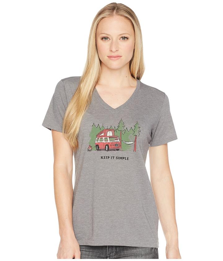Life Is Good - Keep It Simple Camper Cool Vee Tee