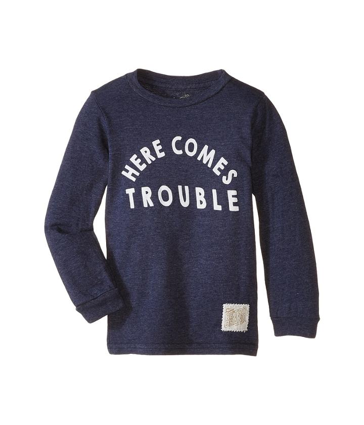 The Original Retro Brand Kids - Here Comes Trouble Long Sleeve Tee