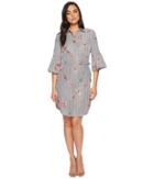 Calvin Klein - Floral Embroidered Bell Sleeve Cd8g18gx