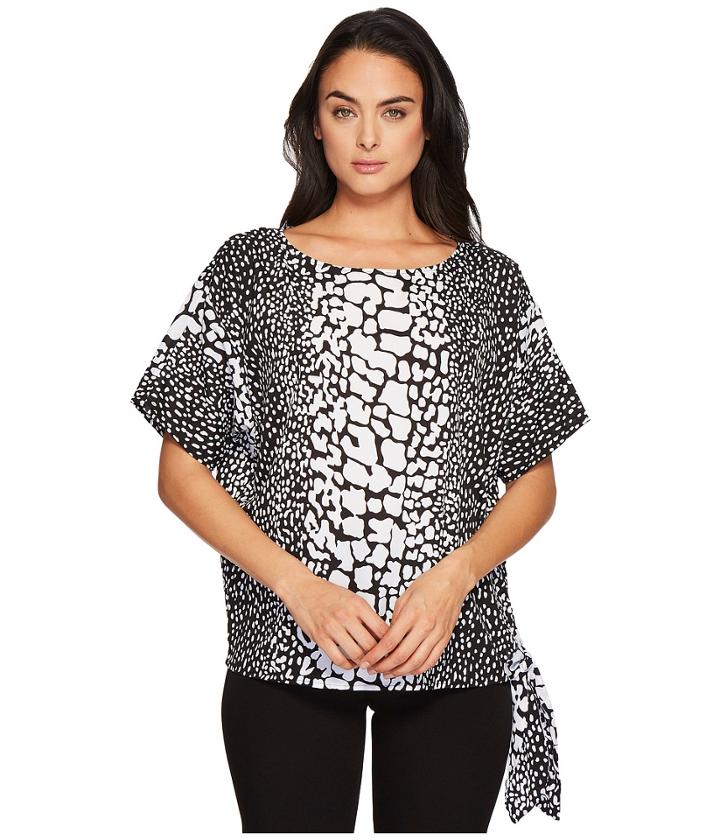 Michael Michael Kors - Croc Print Tie Top