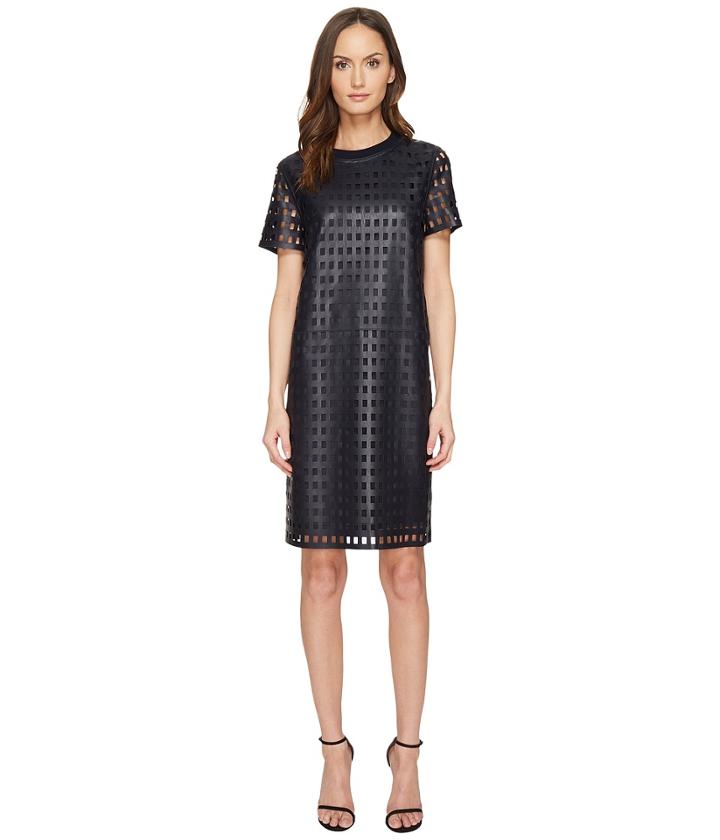 Escada - Ladressa Short Sleeve Leather Dress